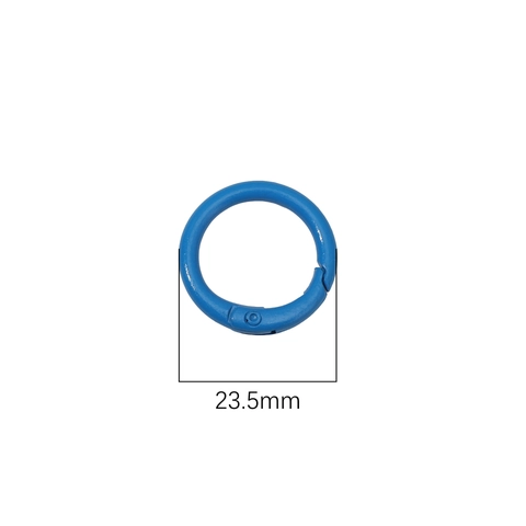 Kleurrijke Legering Veerring Ronde Karabijnhaak Voor DIY Sleutelhanger Sieraden Maken Handtas Geverfde Metalen Ringen Accessoires