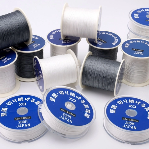Filo per Perline in Fibra Sintetica Importato dal Giappone ad Alta Resistenza Filo Professionale per Creazione Gioielli per Progetti Artigianali Fai-da-te