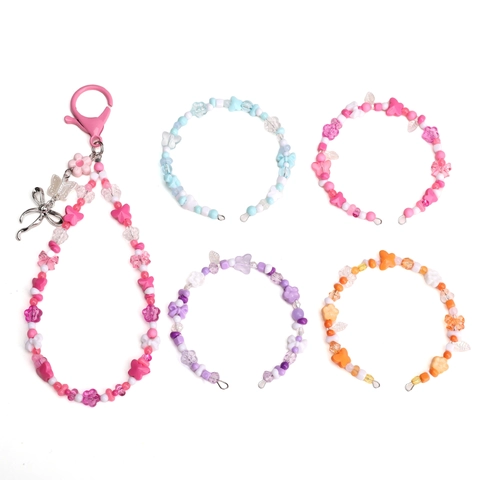 Gemischte Acrylperlen Für Die Schmuckherstellung DIY Armband Halskette Blumenbogen Herz Sternförmige Bunte Perlen Handwerksmaterial
