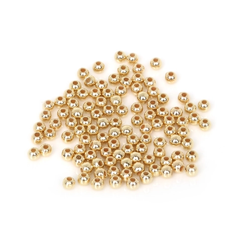 Electroplated Plastic Round Beads CCB Loose Spacer Beads For DIY Bracelet Necklace Jewelry Making Gold Silver Gun Black