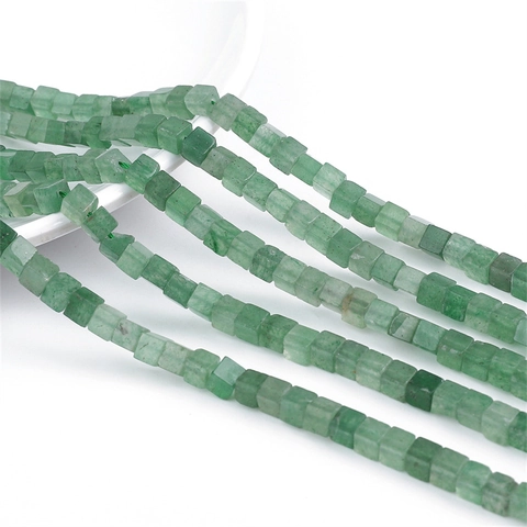 Natural Stone Square Cube Beads 4x4mm For DIY Jewelry Making Polished Semi-Precious Mineral Loose Beads Strand Wholesale