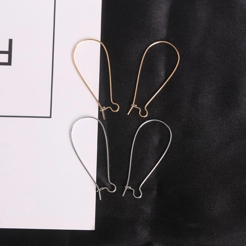 Ganchos para Pendientes de Aleación de Metal Con Bucle para la Fabricación de Joyas DIY Oro Plata Bronce Antiguo Piezas de Pendientes