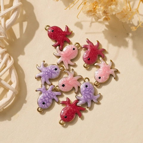 304 Roestvrij Staal Octopus Hangers Emaille Zeedier Hangers Voor DIY Sieraden Maken Ketting Armband Oorbellen Accessoires