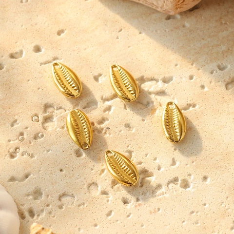 304 Roestvrijstalen Schelp Bedeltjes DIY Sieraden Maken Accessoires Oceaan Serie Gekartelde Zeeslak Conch Hangers Voor Ambacht