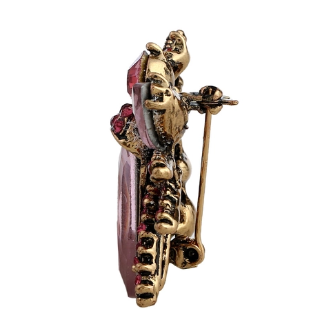 Vintage Alloy Insect Brooch For Women Gold Plated Crystal Rhinestone Bee Pin Jewelry Fashion Accessory Gift Brooch
