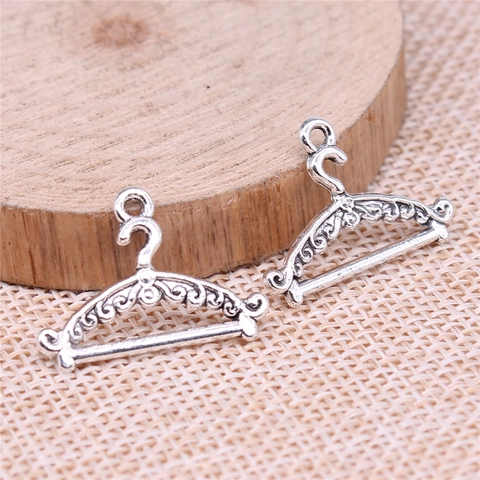 Altsilber Zinklegierung Kleiderbügel Charm Anhänger Für DIY Schmuckherstellung Zubehör Halskette Armband Handwerk
