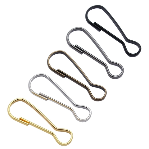 Iron Gourd Shaped Spring Buckle Clasps For Jewelry Making DIY Keychain Bag Accessories Retro Electroplated Metal Hooks