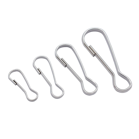Iron Gourd Shaped Spring Buckle Clasps For Jewelry Making DIY Keychain Bag Accessories Retro Electroplated Metal Hooks