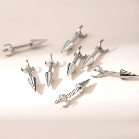 F136 Titaniumlegering Intern Schroefdraad Bal Conisch Body Piercing Sieraden Oorkraakbeen Stud Accessoires Voor DIY