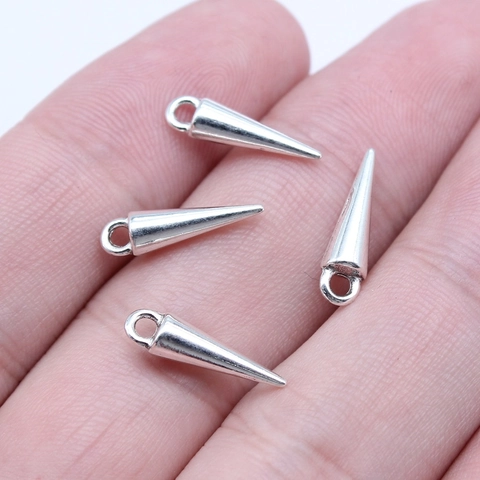 Alloy Cone Spike Pendants Vintage Punk DIY Jewelry Making Charms Findings Findings For Necklace Earring Accessory Unisex
