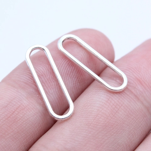 Ovale Metall Legierung Verbindungsringe Für DIY Schmuckherstellung Anhänger Zubehör Geometrische Offene Glieder Für Armband Halskette
