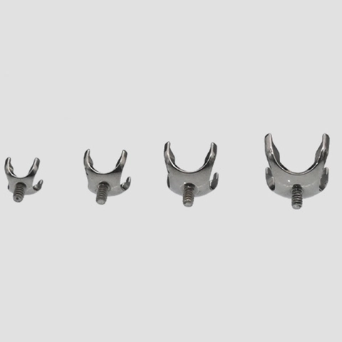 F136 Titanium Alloy Claw Setting Empty Mounts Internally Threaded Screw Head Replacement Parts For Body Piercing Jewelry DIY