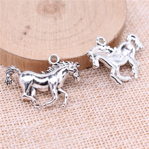 Vintage Alloy Horse Pendant Charms Antique Animal Shape For DIY Jewelry Making Necklaces Bracelets Crafts Handmade Accessory