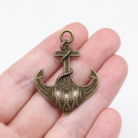 Vintage Zinc Alloy Anchor Cross Heart Pendant Nautical Religious Retro Charm For Necklace Bracelet DIY Jewelry Making Findings