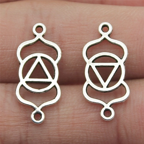 Vintage Alloy Mandala Lotus Chakra Connector Charms For DIY Jewelry Making Antique Finish Spiritual Bracelet Necklace Pendants