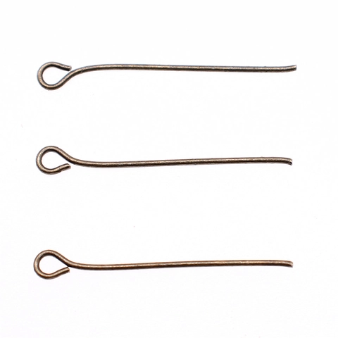 Iron Eye Pins For Jewelry Making DIY Handmade Accessories Electroplated Metallic Finding For Earrings Necklaces Beads
