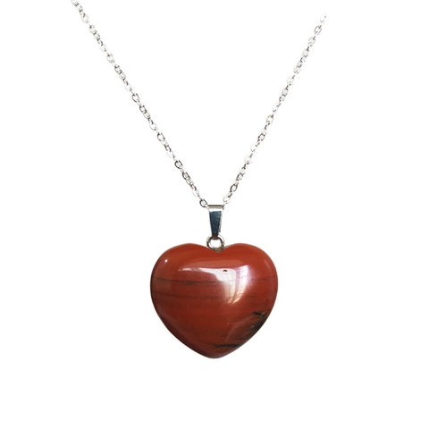 Natürliche Kristall Herz Anhänger Halskette Für Damen Poliert Rosenquarz Amethyst Tigerauge Achat Heilstein Schmuck