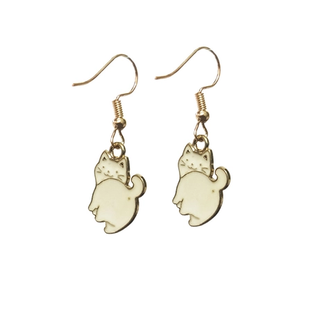Alloy Christmas Drop Earrings For Women Colorful Enamel Santa Claus Snowman Christmas Tree Snowflake Rhinestone Festive Jewelry