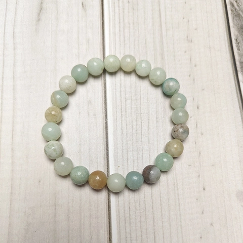 Artificial Crystal Round Bead Stretch Bracelet For Men Women Polished Stone Style Healing Energy Yoga Fashion Jewelry Gift
