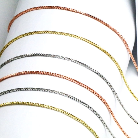 Minimalistische Kupfer Venezianerkette Halskette Für Damen Herren Verstellbare Geometrische Schlüsselbeinkette DIY Schmuck