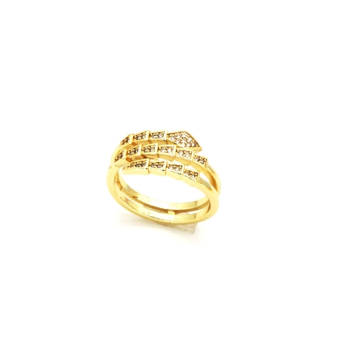 Vintage Adjustable Copper Open Ring For Women Gold Plated Zirconia Snake Bear Butterfly Heart Star Fashion Jewelry