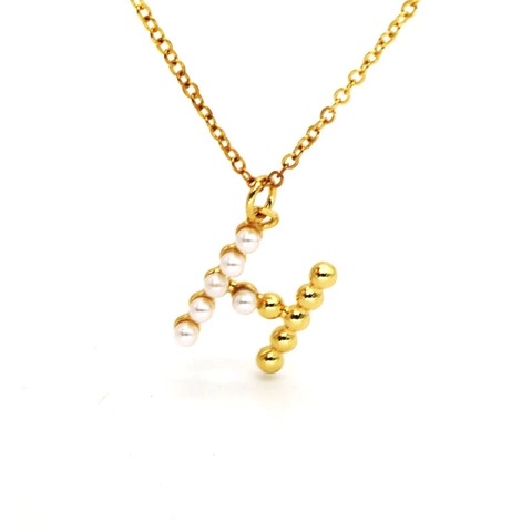 Minimalistische Englische Alphabet Anhänger Halskette Für Frauen Ins Stil 18K Vergoldet Kupfer Perle Muschel Buchstabe Schlüsselbein Kette Schmuck