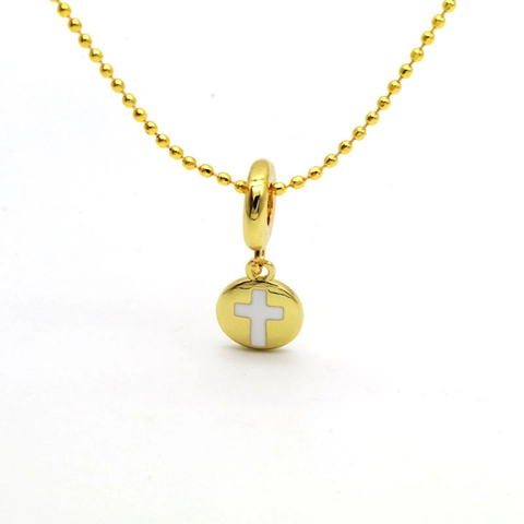 Collier Pendentif Croix Cœur Lettre FE en Cuivre Électroplaqué Mode Occidentale pour Femme Bijoux Choker en Émail et Strass Cadeau