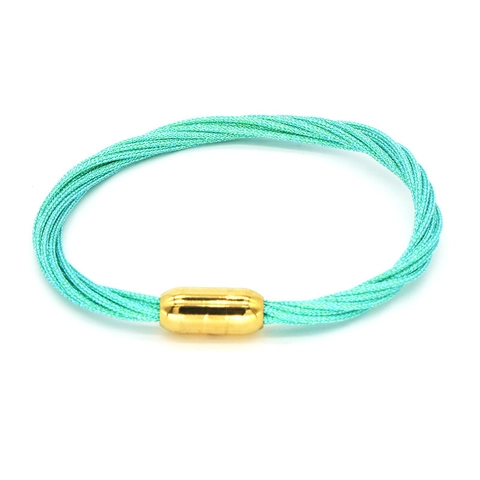 Minimalist Hand Woven Multi Strand Cord Bracelet For Men Women Ethnic Style Lucky Spiral Rope Magnetic Clasp Jewelry Gift