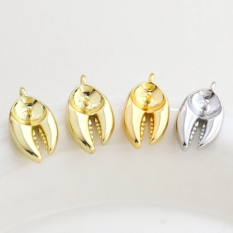 Bionische Schorpioen Klauw Hanger Koper Verguld Parelzetting Voor DIY Ketting Armband Sieraden Maken Accessoires