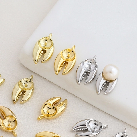 Bionische Schorpioen Klauw Hanger Koper Verguld Parelzetting Voor DIY Ketting Armband Sieraden Maken Accessoires
