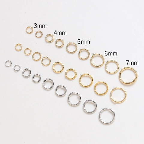 Offene Biegeringe Kupfer Gold Silber Plattiert Verbinder Für DIY Schmuckherstellung Armband Halskette Handgemachtes Zubehör