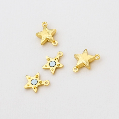 Koperen Stervorm Magnetische Sluiting Sieraden Connector Gesp Voor DIY Ketting Armband Handgemaakte Sieraden Maken Accessoires Goud Zilver