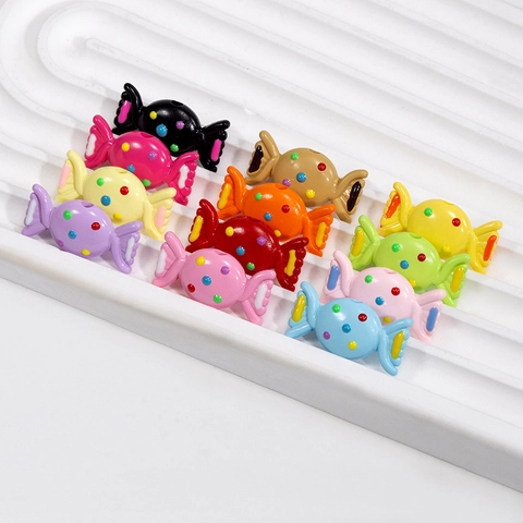 Colorful Candy Shape Acrylic Beads With Polka Dots For DIY Jewelry Making Necklaces Bracelets Hair Accessories Wholesale