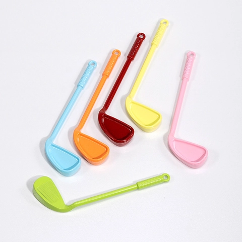 Creative Alloy Golf Club Shape Pendant Charm For DIY Jewelry Making Keychain Phone Chain Decoration Sports Style Accessory