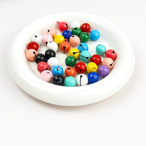 Colorful Metal Bell Charms Candy Color Lacquered Iron Mini Bells For DIY Keychain Jewelry Making Hanging Decorative Accessories