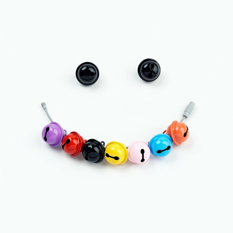 Cascabeles de Metal de Hierro Lacado Colorido Para Hacer Joyas de Bricolaje Colgante de Llavero Charms Decoración Artesanal Colores Múltiples