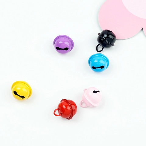 Cascabeles de Metal de Hierro Lacado Colorido Para Hacer Joyas de Bricolaje Colgante de Llavero Charms Decoración Artesanal Colores Múltiples