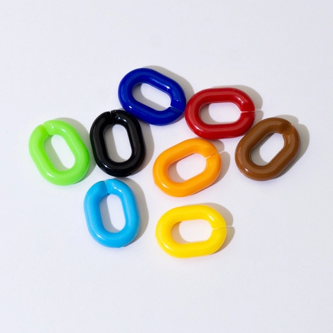 Colorful Oval Acrylic Open Link Chain Links For Bag Straps Necklace Bracelet Making DIY Jewelry Findings Crafting Accessory