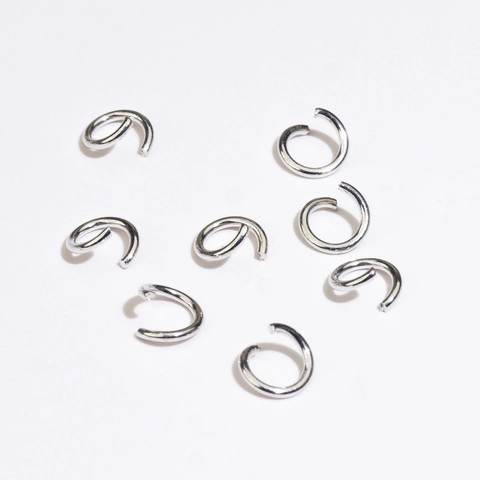 Anellini Aperti Chiusi in Ferro O-Rings DIY Materiali per Creazione Gioielli Accessori per Lavori a Mano