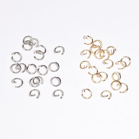 Anellini Aperti Chiusi in Ferro O-Rings DIY Materiali per Creazione Gioielli Accessori per Lavori a Mano