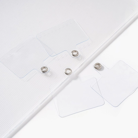Universal Transparent PVC Handy-Schlüsselband-Anschlusslasche Mit Metallöse Ultradünnes Handyhüllen-Verbindungspatch