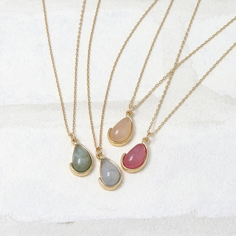 Onregelmatige Druppel Hanger Halsketting Voor Vrouwen Minimalistisch Roestvrij Staal 18K Vergulde Ketting Geometrische Sieraden Cadeau
