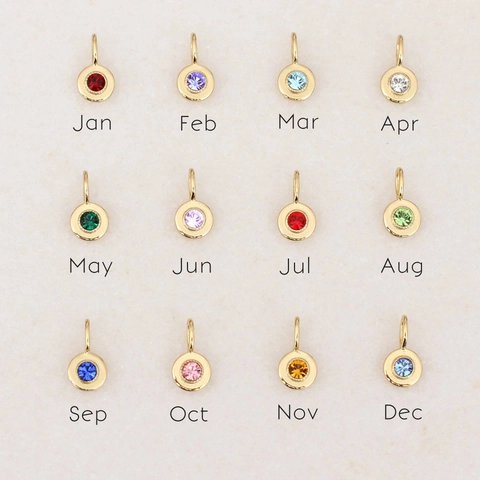 Stainless Steel 12 Zodiac Sign Pendant Necklace For Women Personalized Zirconia Birthstone Gold Plated Constellation Jewelry Gift