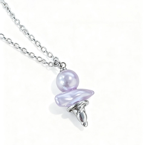 Ijs Barok Parel Hanger Ketting Voor Vrouwen Koper Verguld Kunstparel Zoete Eten Sieraden Strass Vlinderknoop Choker Ketting