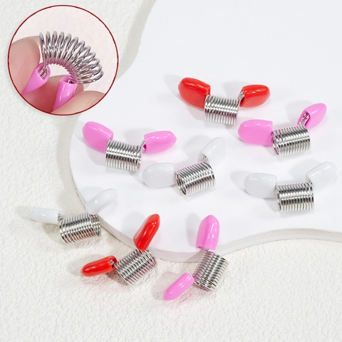DIY Beading Stop Bead Spring Clamps Colorful Jewelry Making Tool Accessory Metal Cord Stopper For Handcrafted Projects