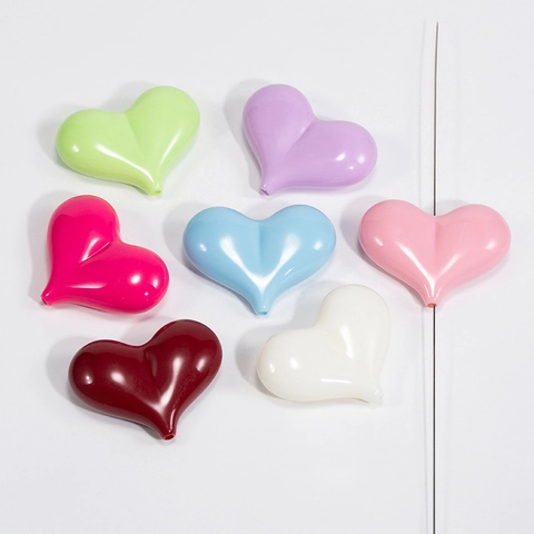 Perline a Cuore Macaron in Acrilico per Creazione Gioielli DIY Accessori per Portachiavi e Borse Artigianato Fatto a Mano
