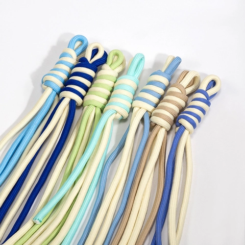 Handmade Braided Phone Lanyard Spiral Knot Wrist Strap Anti-Lost Keyring Charm Accessory Rainbow Cord String For Women Men
