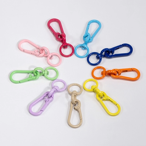 63mm Gekleurde Gelakte Legering Draaibare Karabijnsluiting Karabijnhaak Voor DIY Sleutelhanger Tas Hanger Sieraden Maken Accessoires