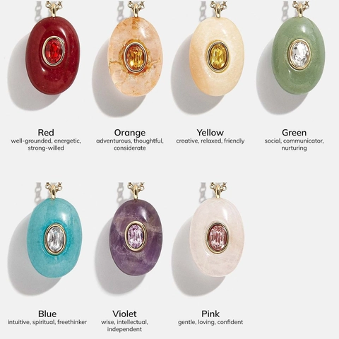 Natural Stone Pendant Necklace Stainless Steel Chain Copper 18K Gold Plated Water Drop Hexagon Jewelry For Women Gift