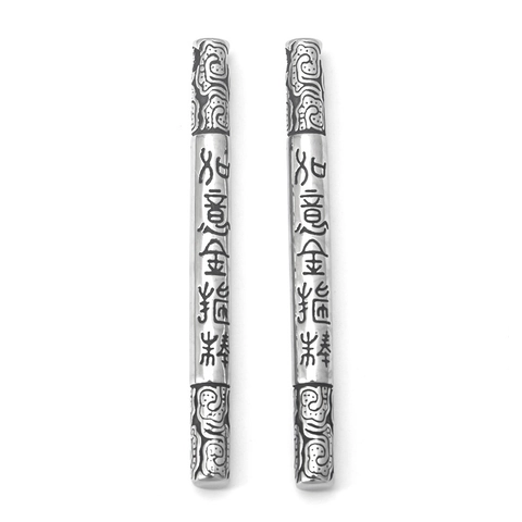 Collier Pendentif en Acier Inoxydable Sun Wukong Ruyi Golden Cudgel pour Hommes Bijoux Vintage Mythologie Roi Singe